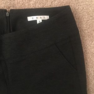 Gray stretch slacks